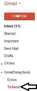 Gmail Delay Send
